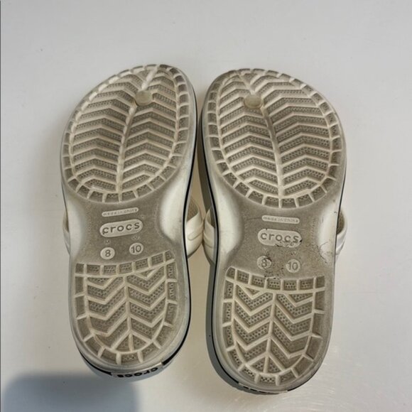 CROCS Women's White Sandals - Picture 4 of 6